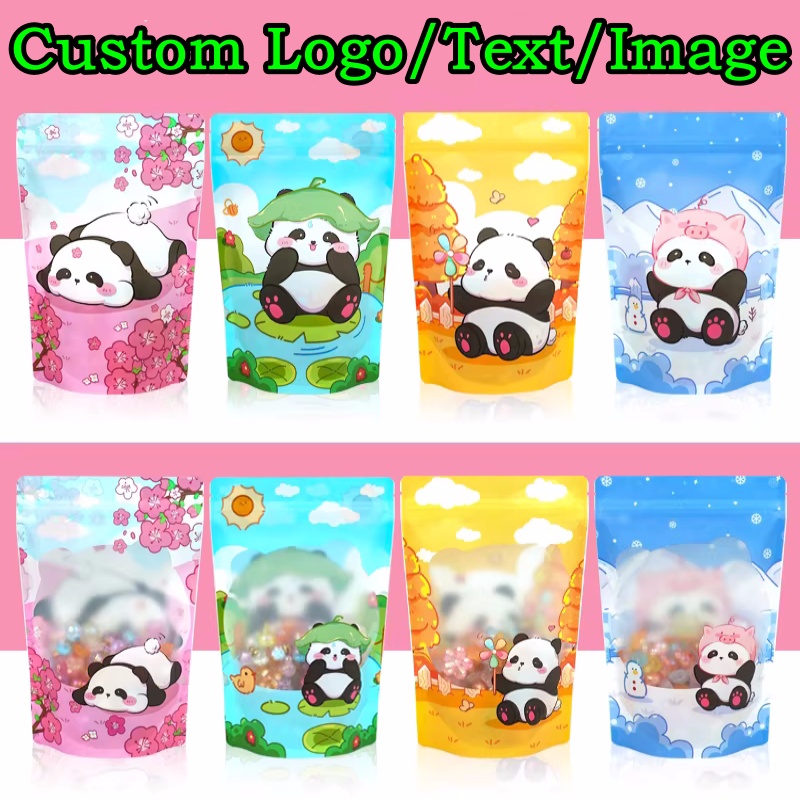 Logo Food Snack - 100 SZT. Aluminiowe Torebki Strunowe z