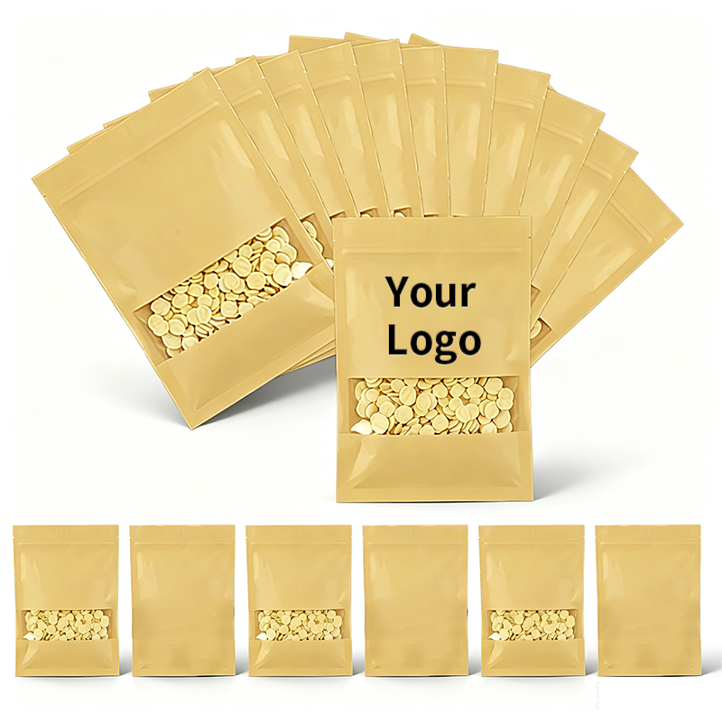 Płaskie torebki z papieru kraf – Logo Food Snack recenzja i cena